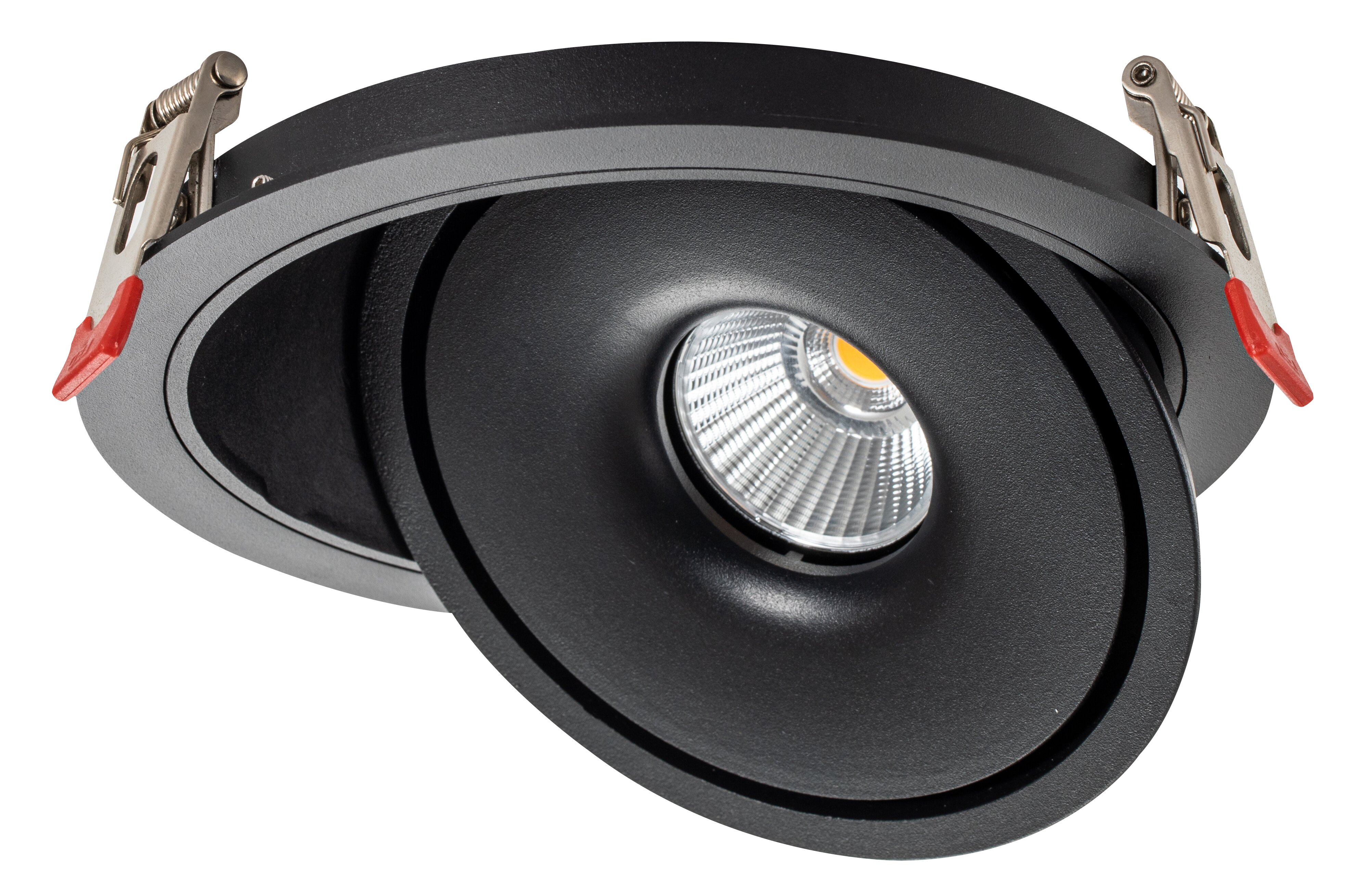 LED COB downlight 10W OKROGLO ROTACIJSKO ČRNO - BRIDGELUX