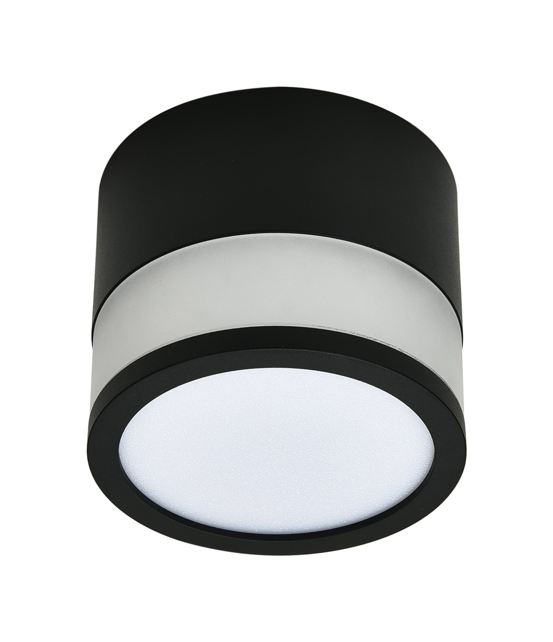 LED COB površinski downlight 12W OKROGLO ČRNO