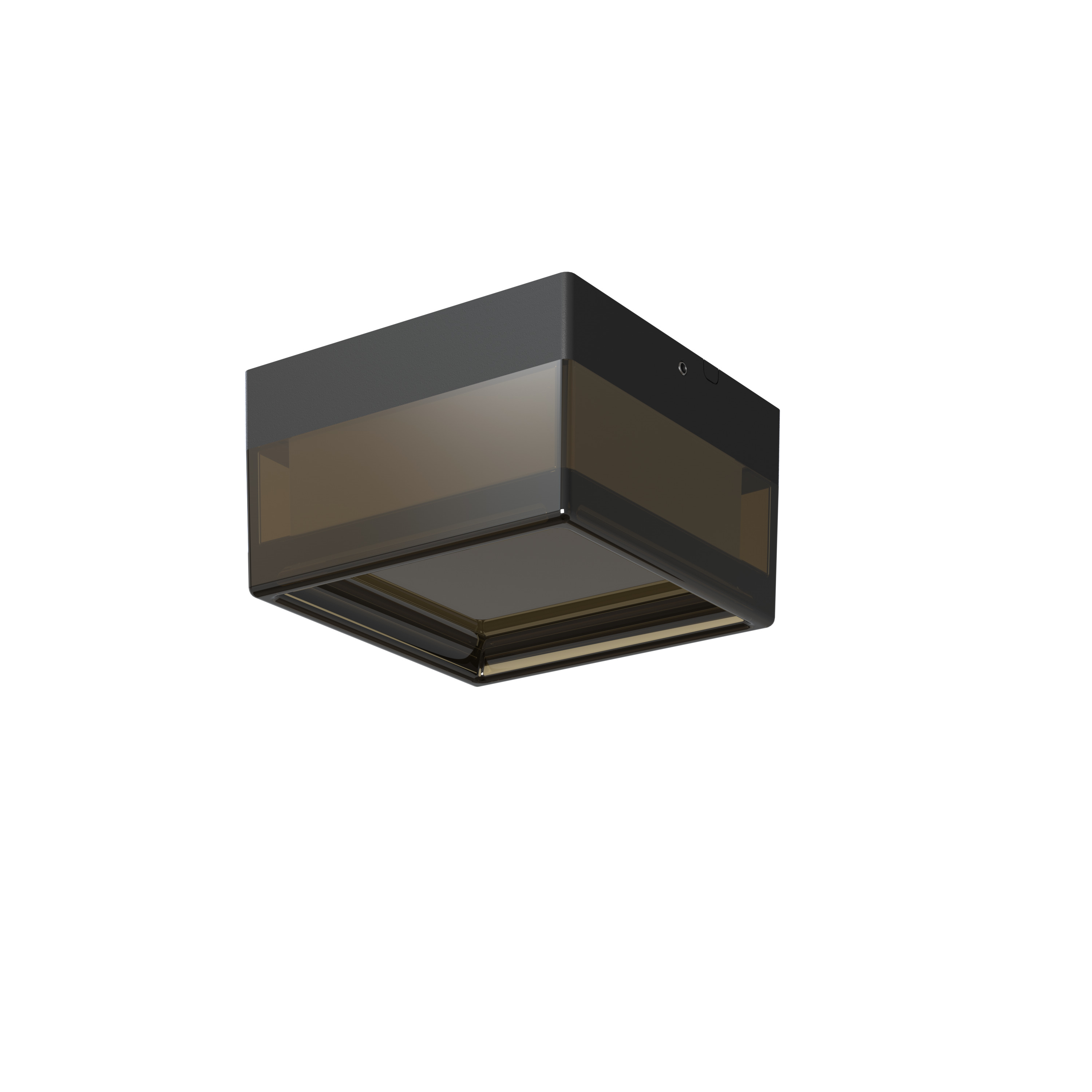 LED zunanji stropna svetilka kvadratna črna/črna 9W 3CCT IP65