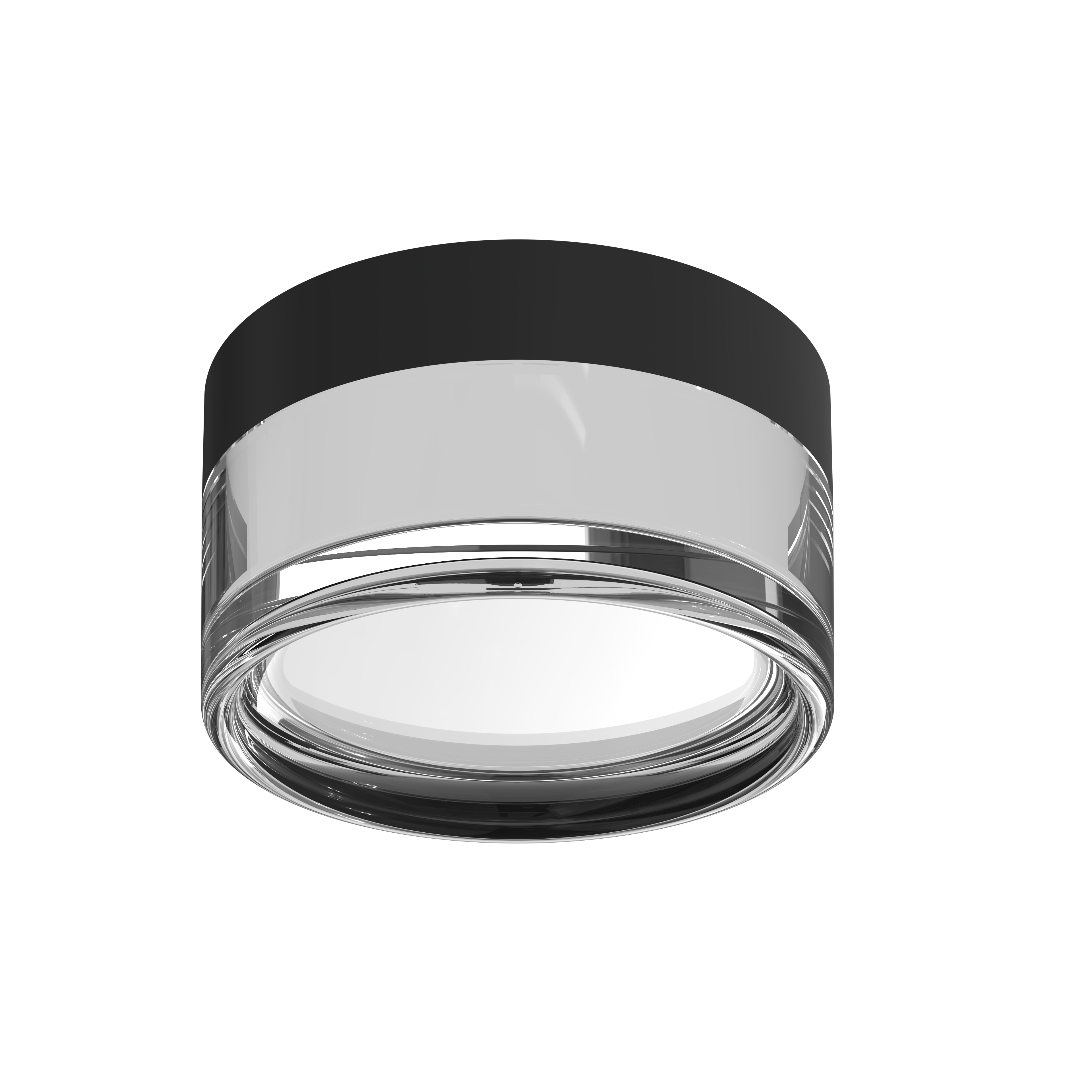 LED zunanja stropna svetilka okrogla črna/bela 9W 3CCT IP65