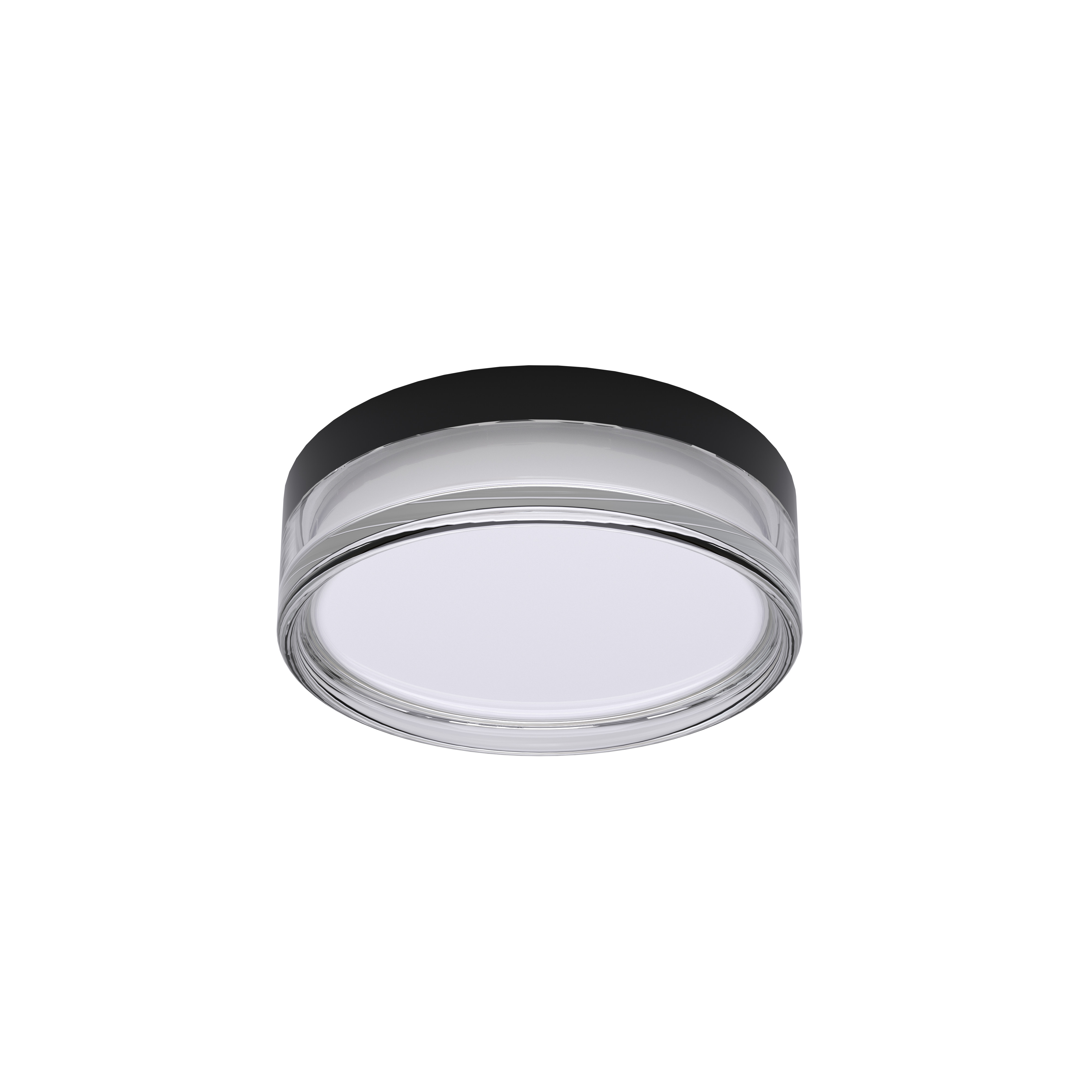 LED zunanja stropna svetilka okrogla črna/bela 18W 3CCT IP65