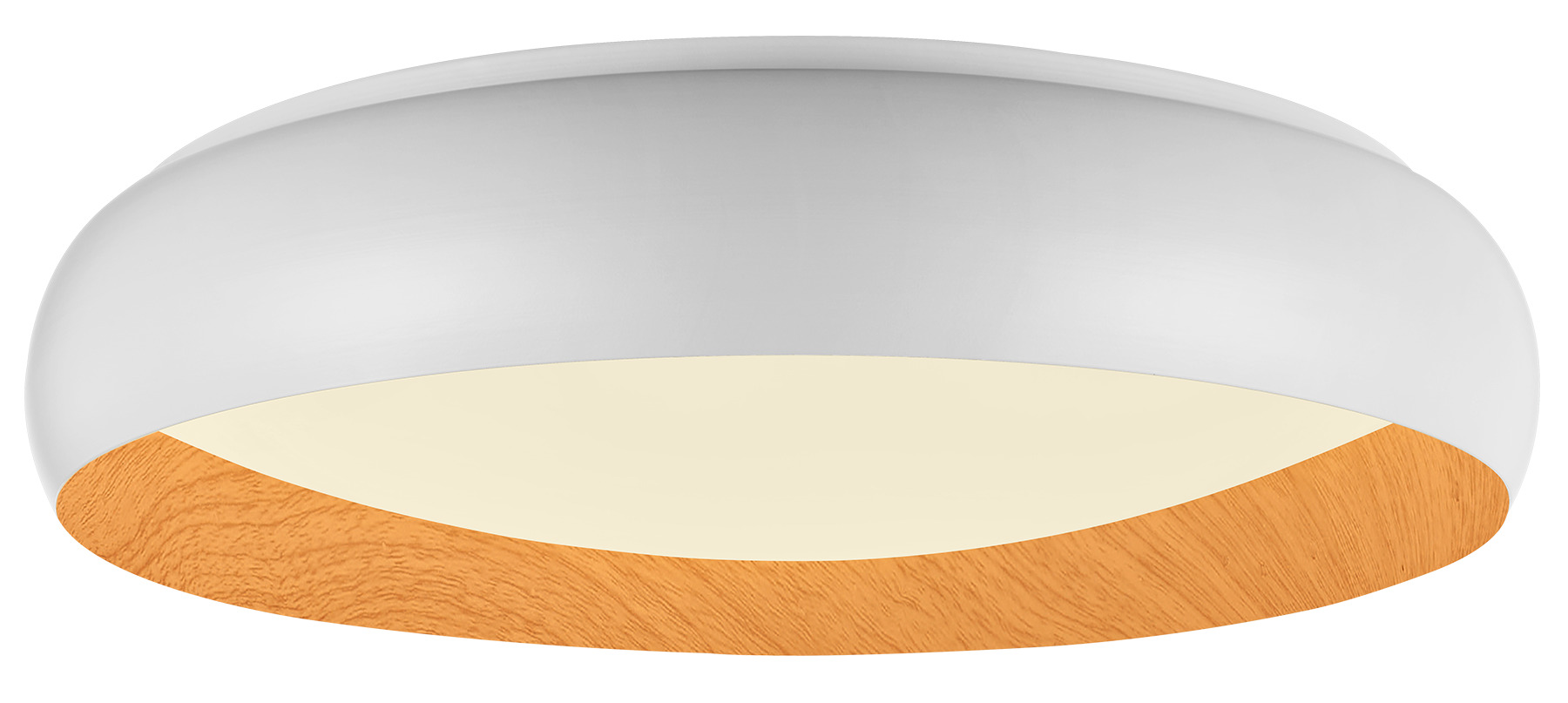 Plafonieră LED 36W 3CCT Alb+Lemn 2700lm Optonica
