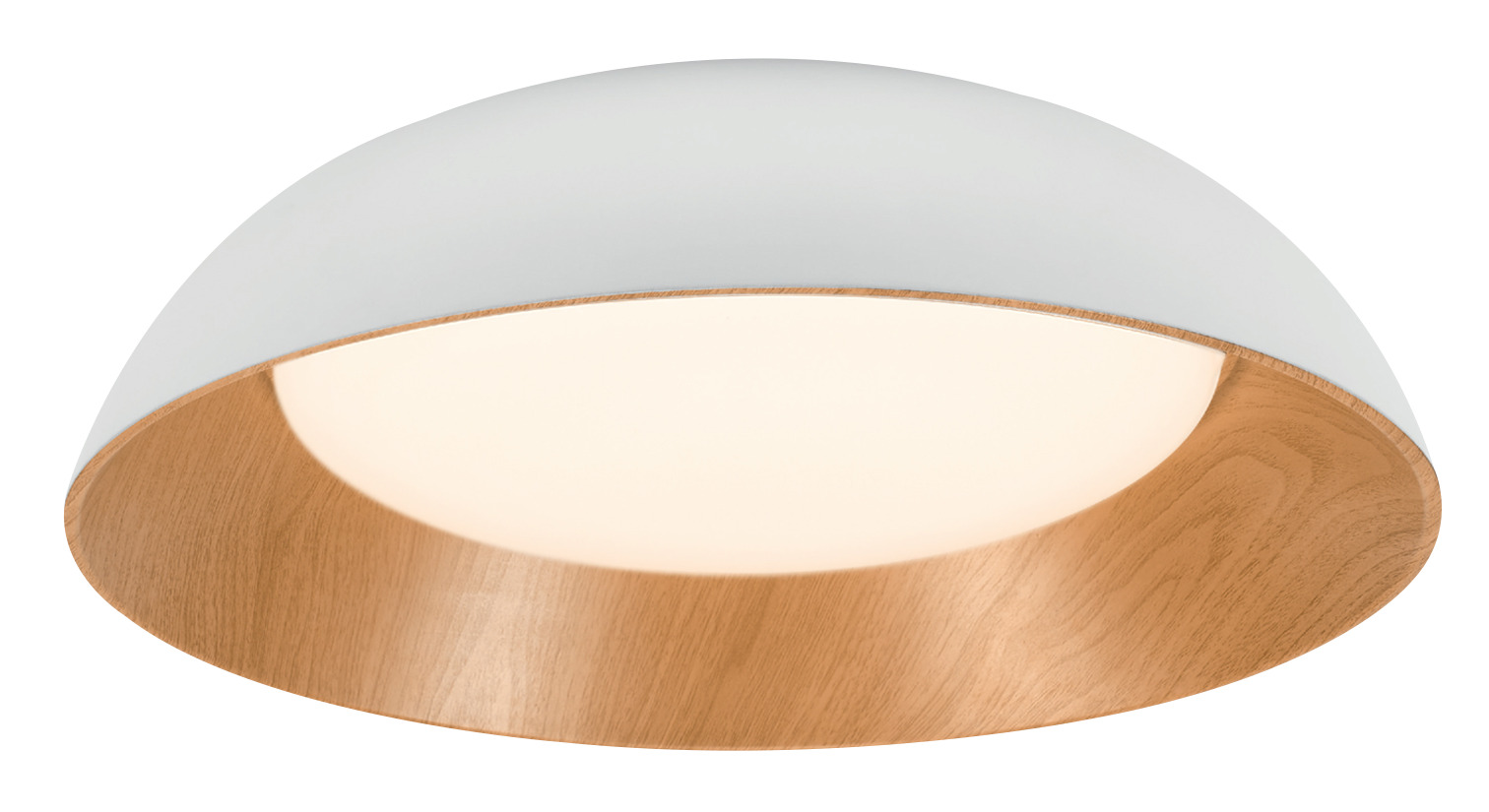 Plafonieră LED 24W 3CCT 1800lm Alb+Lemn Optonica