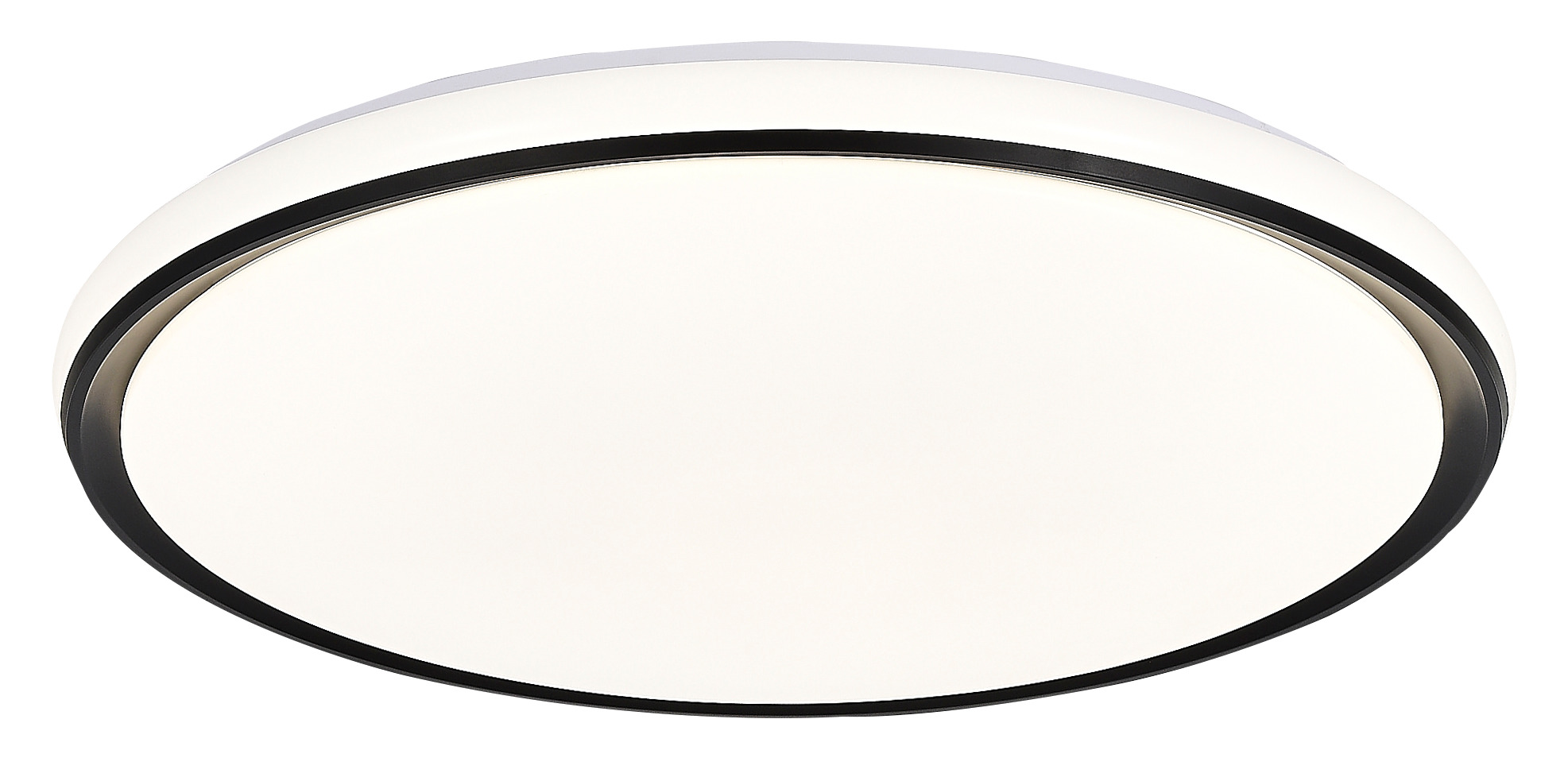 Plafonieră LED 54W 3CCT Dimabilă cu Telecomandă Neagră Ø495mm