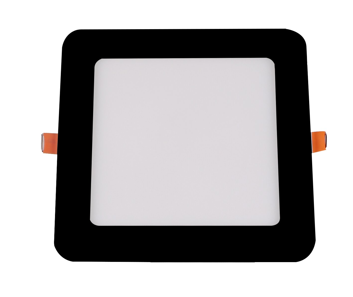 6W LED vgrajeni vitki modul kvadratni 3CCT črn