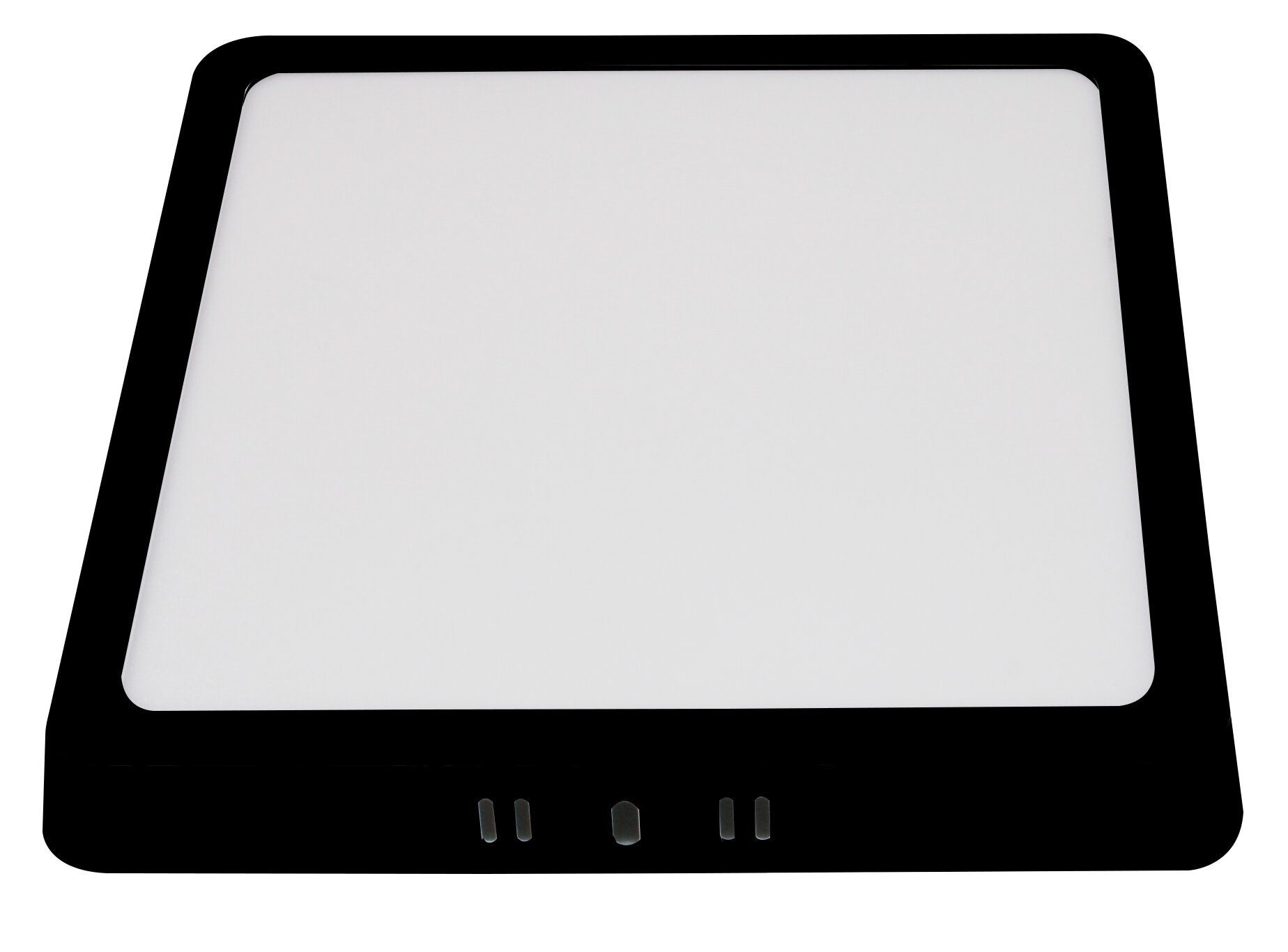 18W LED površinska plošča kvadratna 3CCT črna