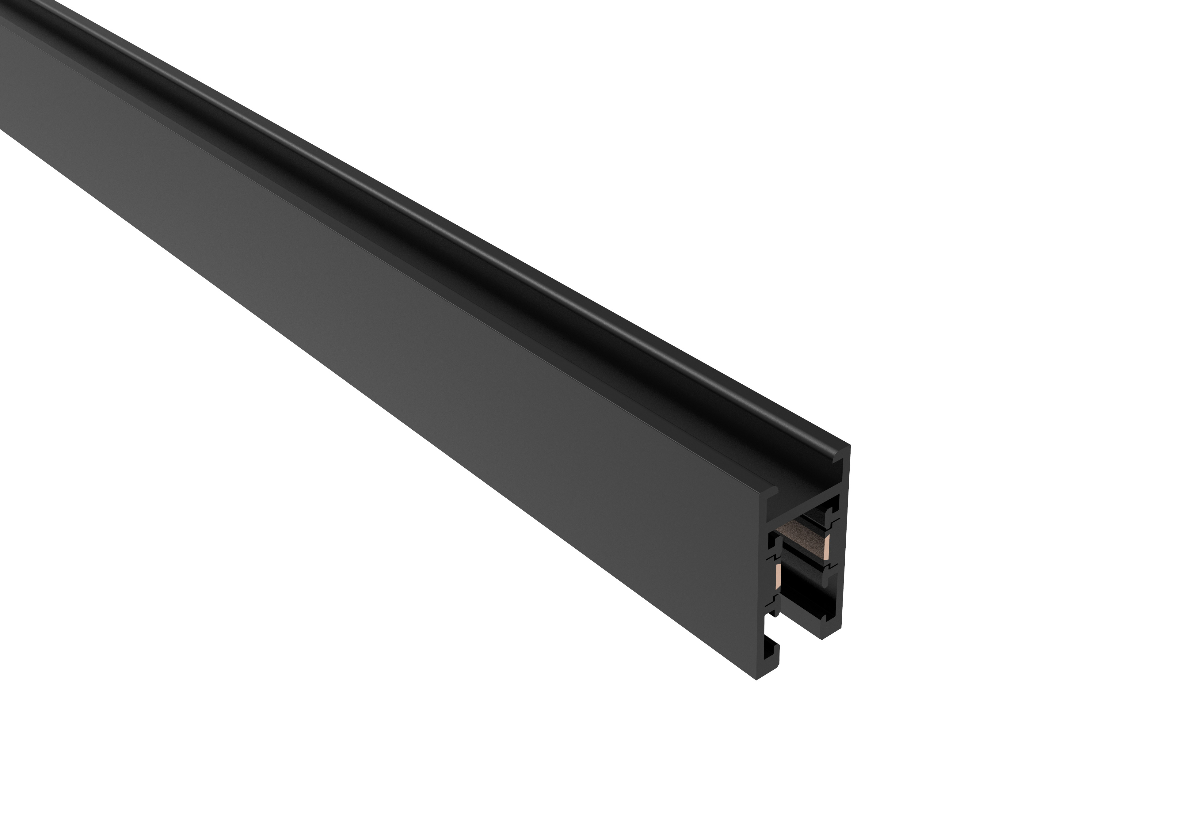 Șină Magnetică 1M Montaj Suspendat/Aplicat M05-S Negru Optonica