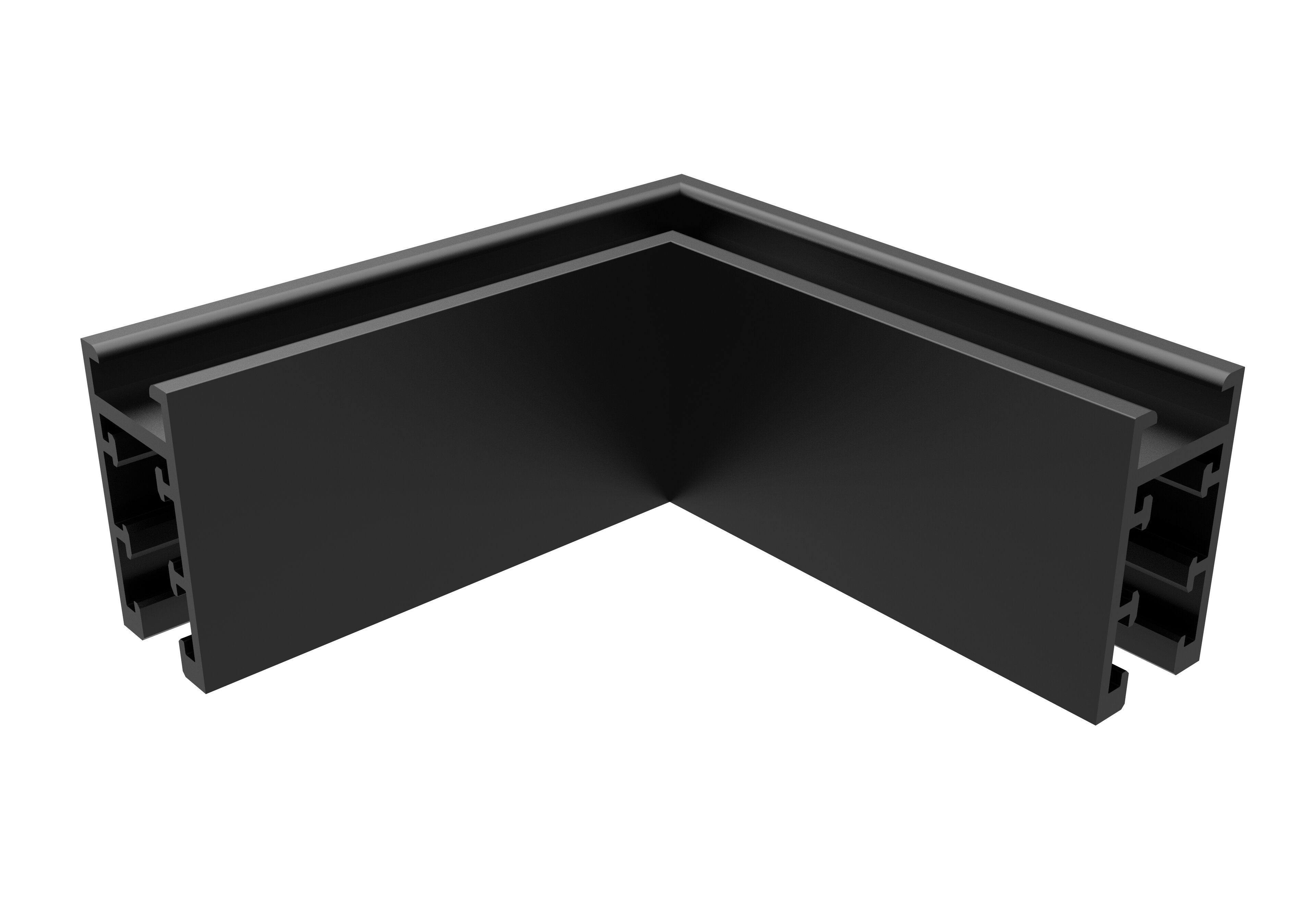 Colțar Magnetic Orizontal M05-S Negru Optonica