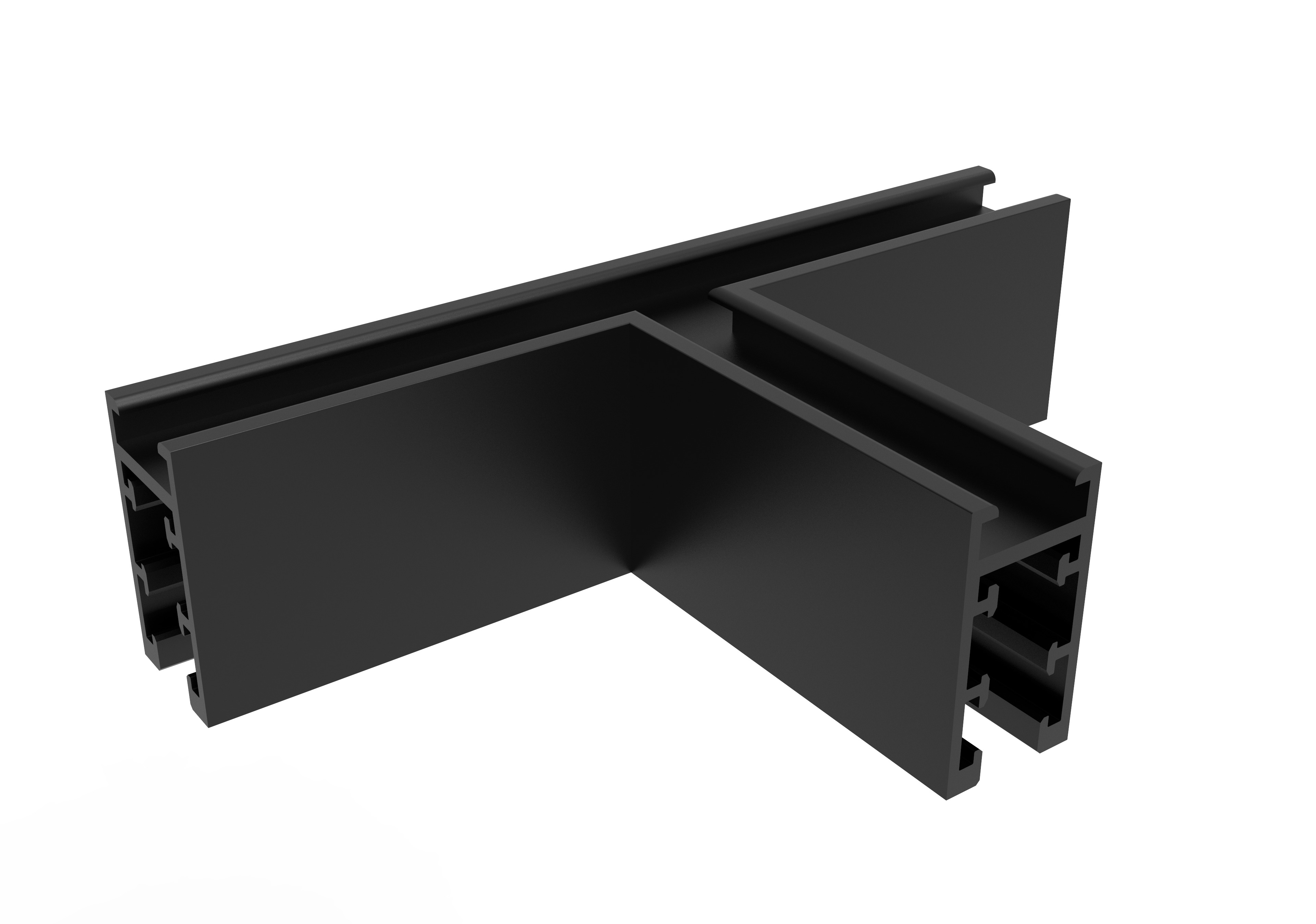 Conector T Magnetic M05-S Negru pentru Șină Iluminat Optonica