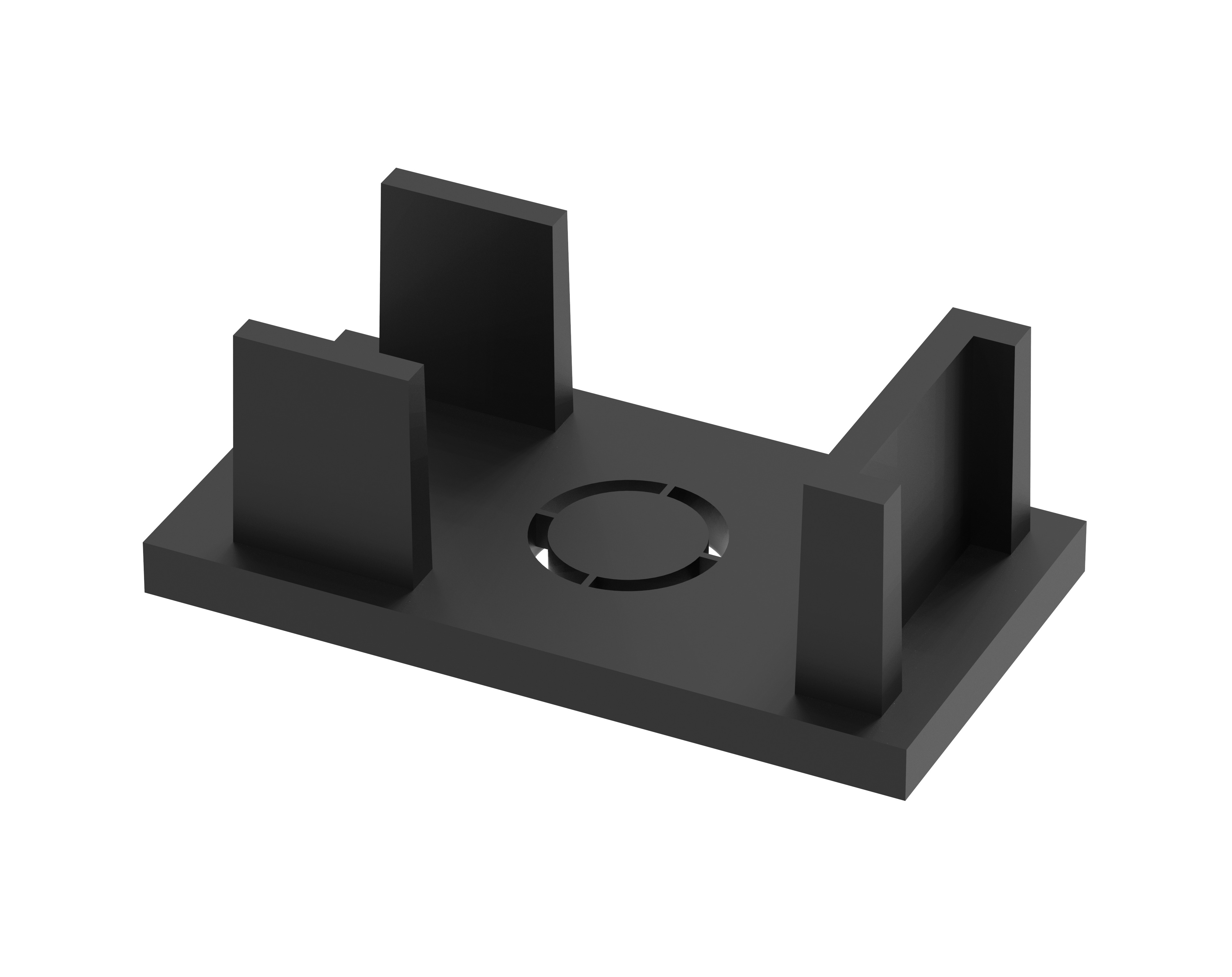 Capac Terminal Șină Magnetică M05 Negru Optonica