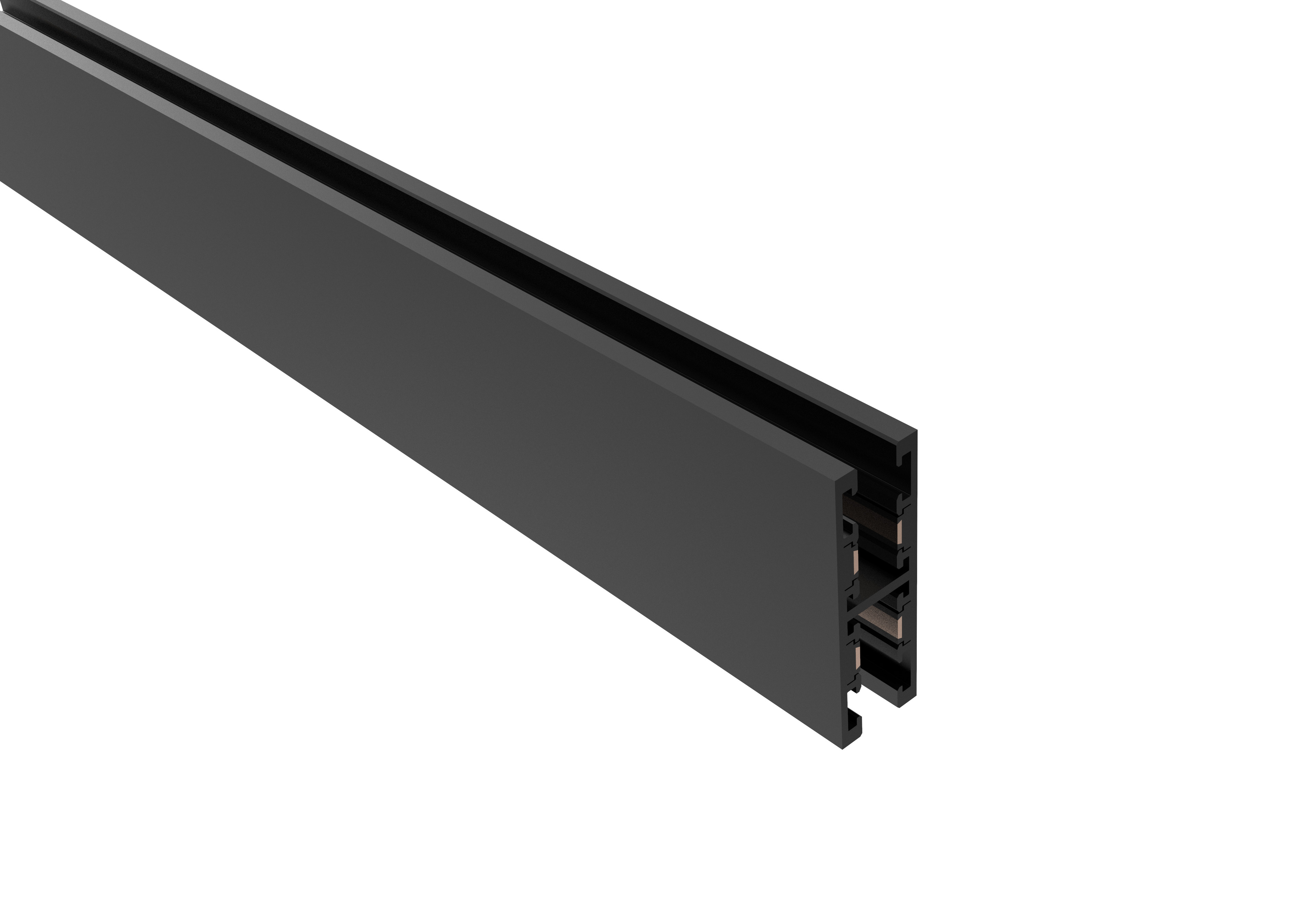 Șină Magnetică Suspendată/Aparentă UP-DOWN 2M Optonica M05-S2 Negru