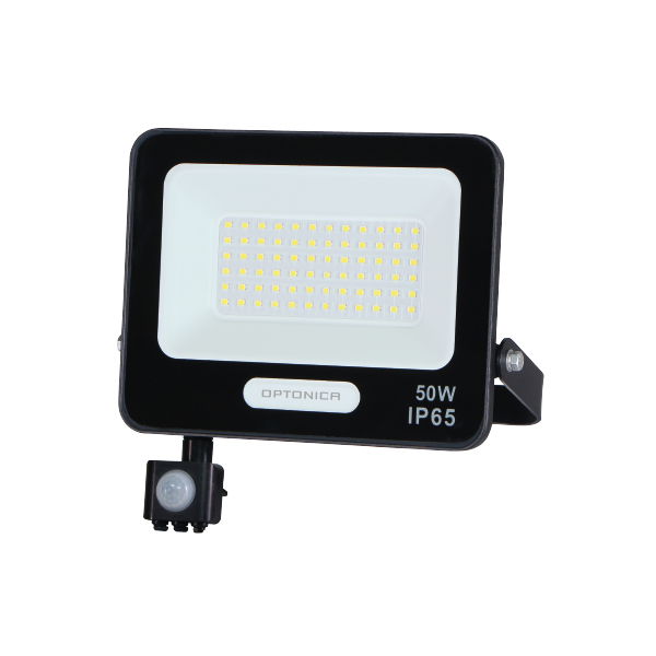 LED SMD reflektor IP65 črno telo s senzorjem