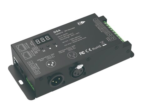 Controller DMX512 la SPI 5-24V 170 pixeli RGB 510 canale RF 2.4GHz Optonica