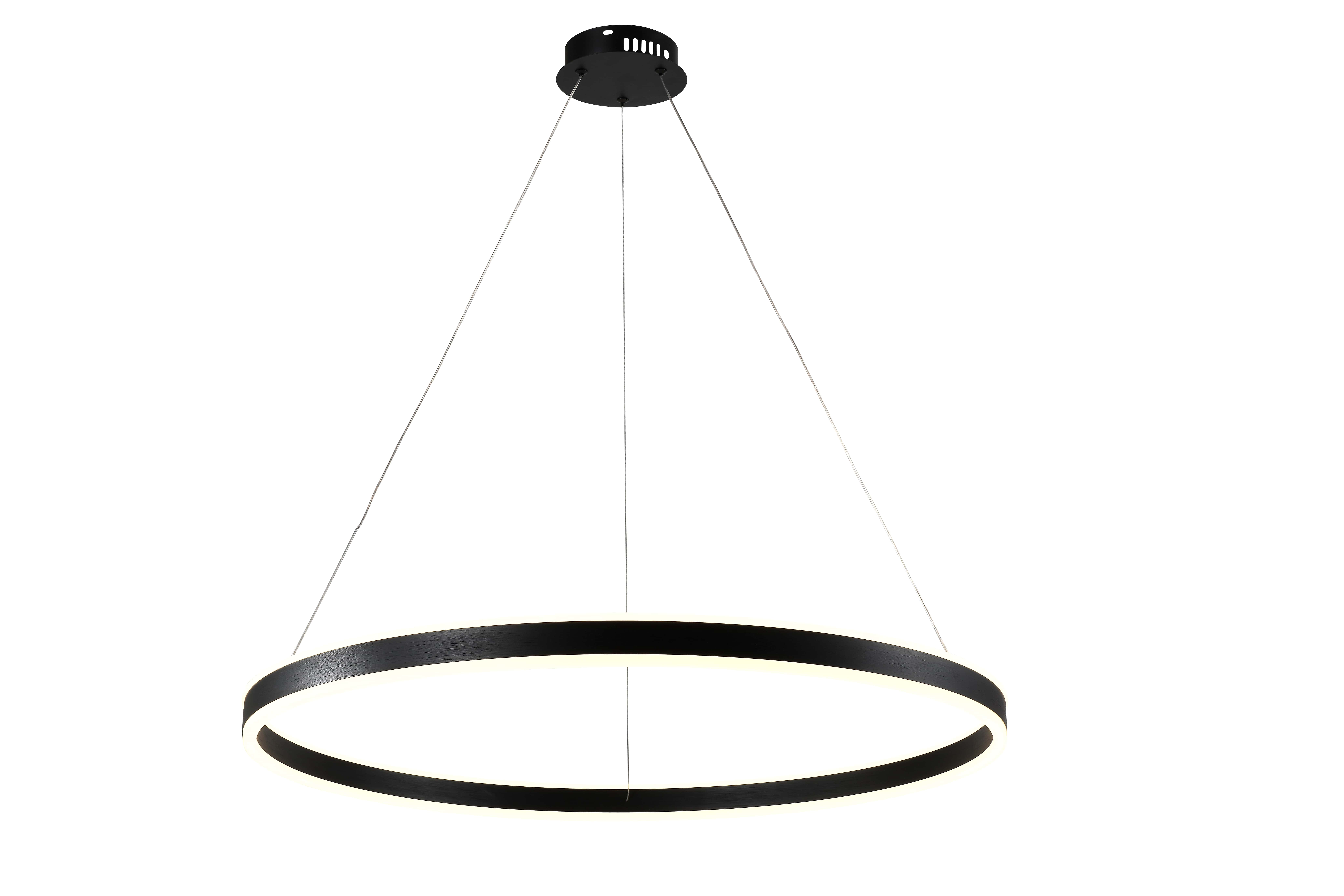 LED viseča svetilka 36W pesek črna