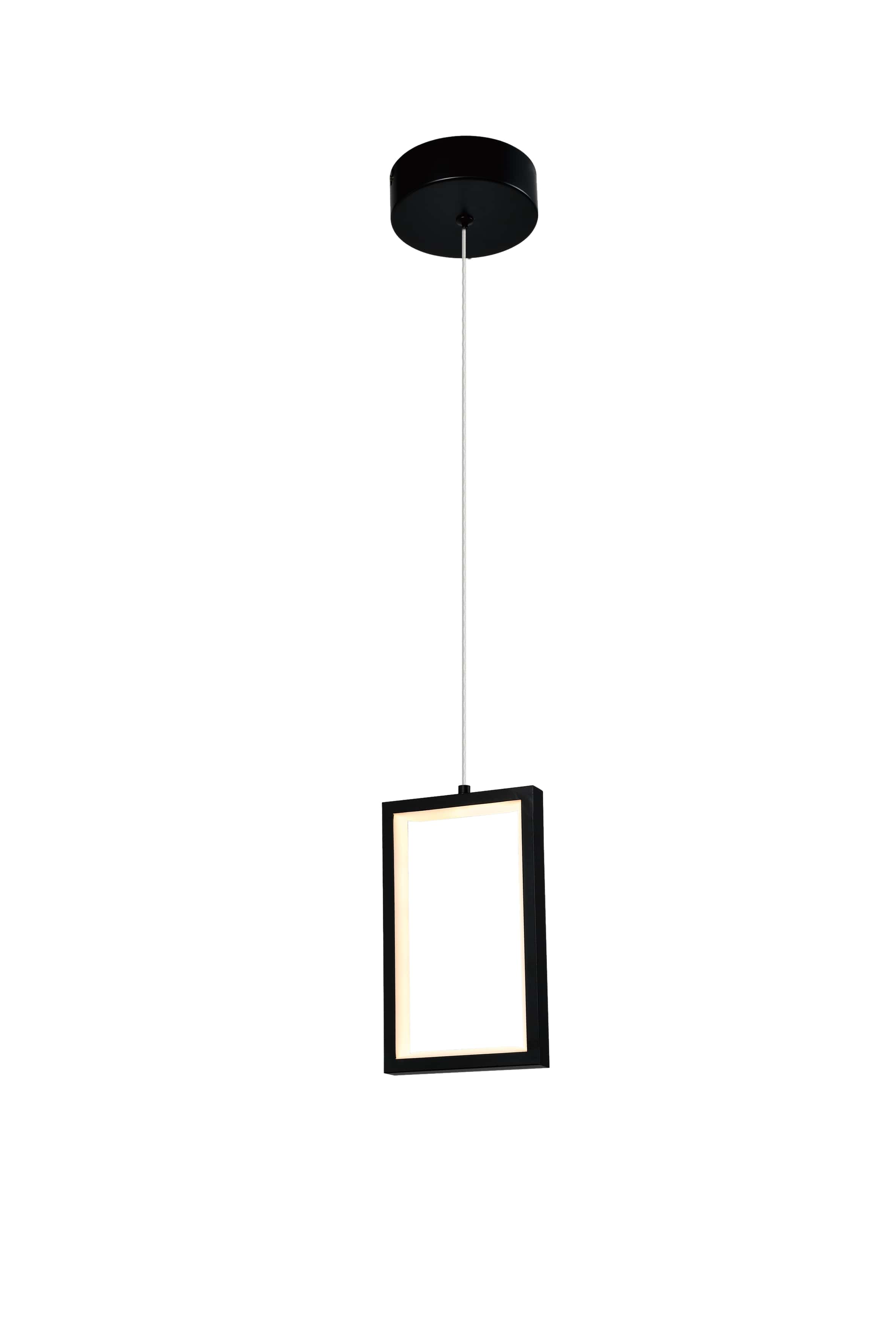 LED viseča svetilka 4W pesek črna