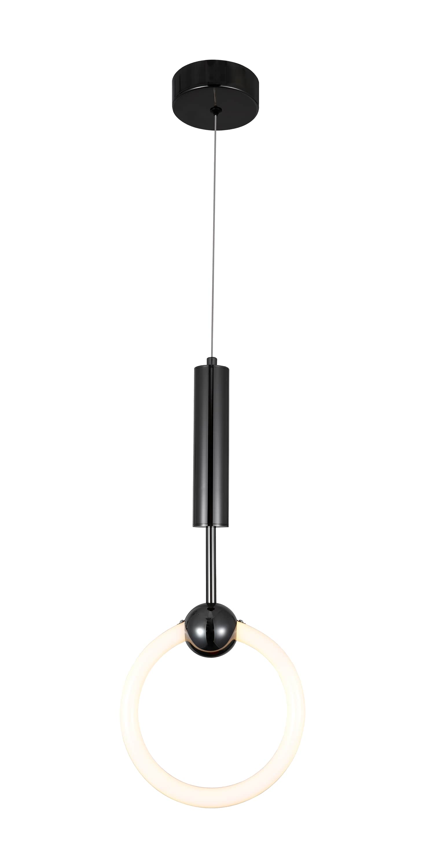 LED viseča svetilka 10W črna