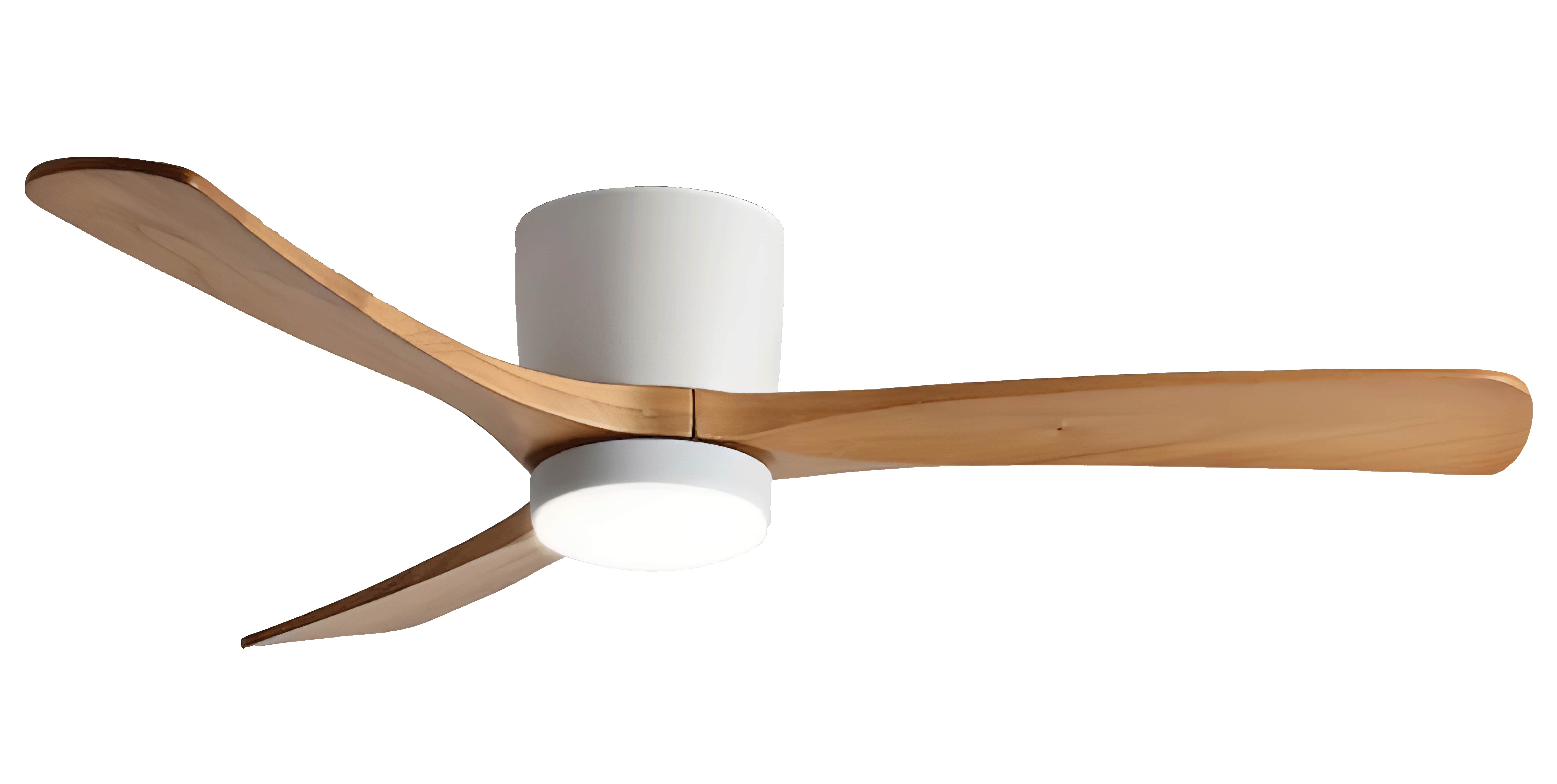 LED stropni ventilator 18W/3CCT bela les + daljinski upravljalnik