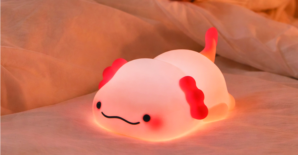 Lampă LED Decorativă Axolotl Roz 2W Reîncărcabilă 1200mAh Optonica
