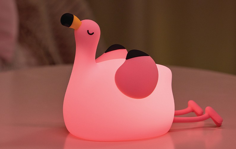 Lampă LED Decorativă Flamingo Roz 2W Reîncărcabilă 1200mAh Optonica