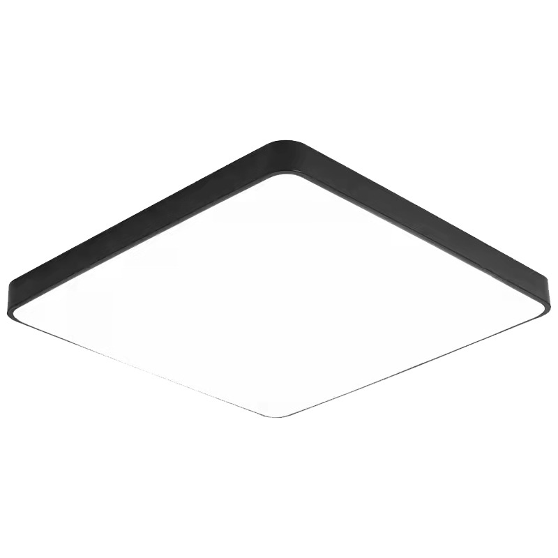 LED stropna svetilka črn ohišje - kvadratna