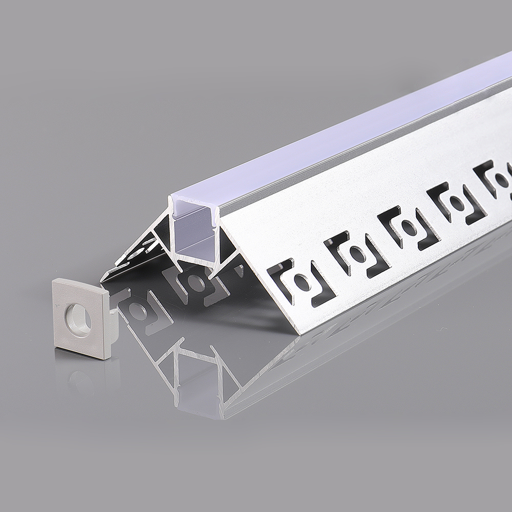 Aluminijast profil za LED trak vgrajen L=2m
