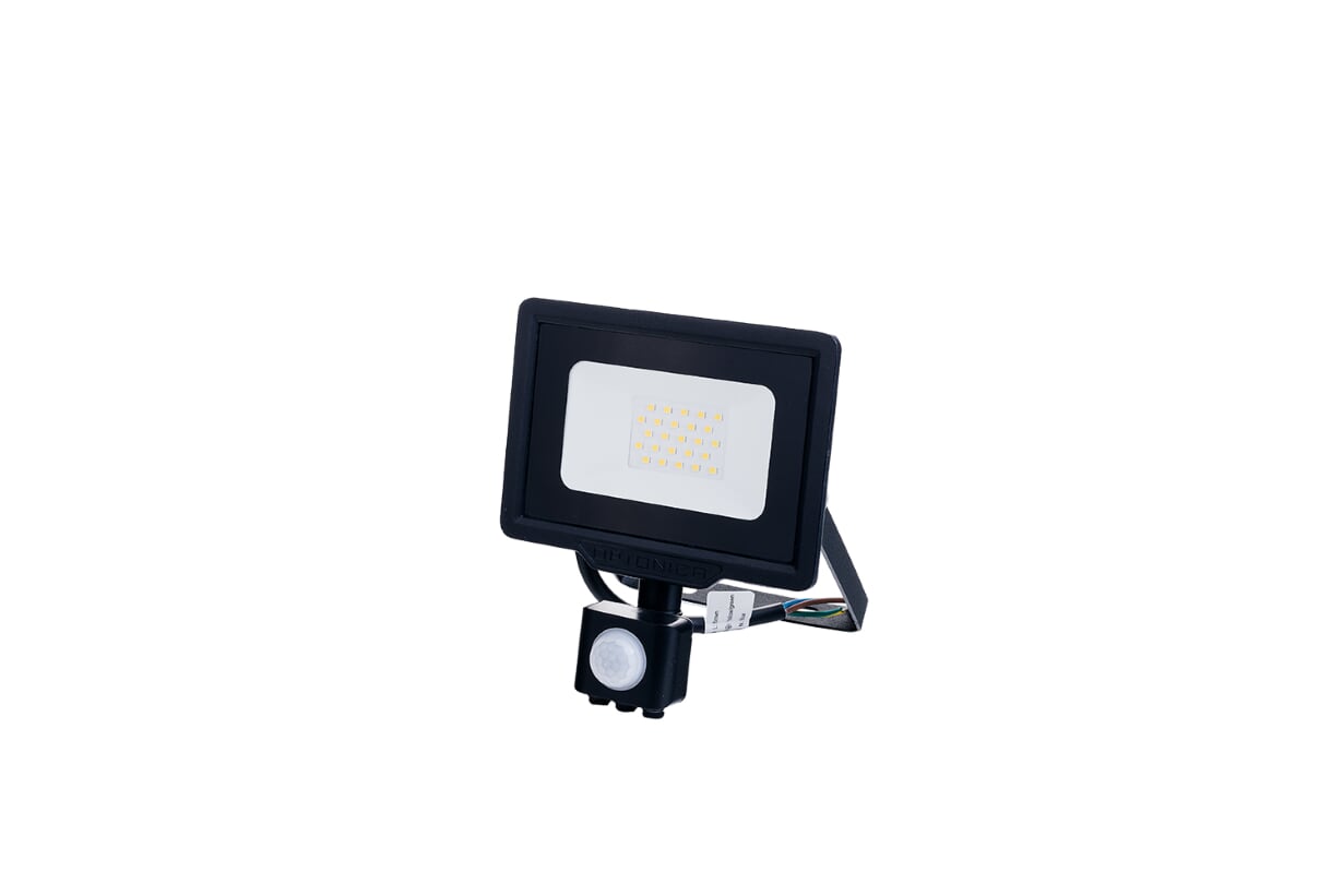 LED SMD reflektor črna City Line s PIR senzorjem