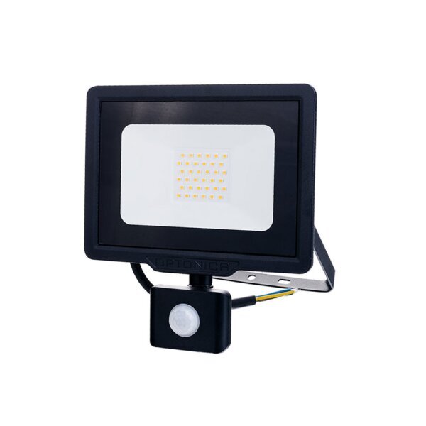LED SMD reflektor črna mestna linija s PIR senzorjem kabel 70 cm