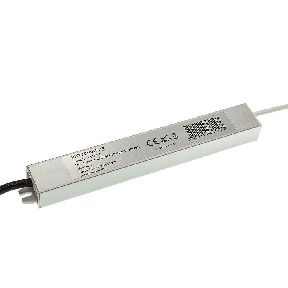 Kovinski vodoodporen napajalnik za LED trak