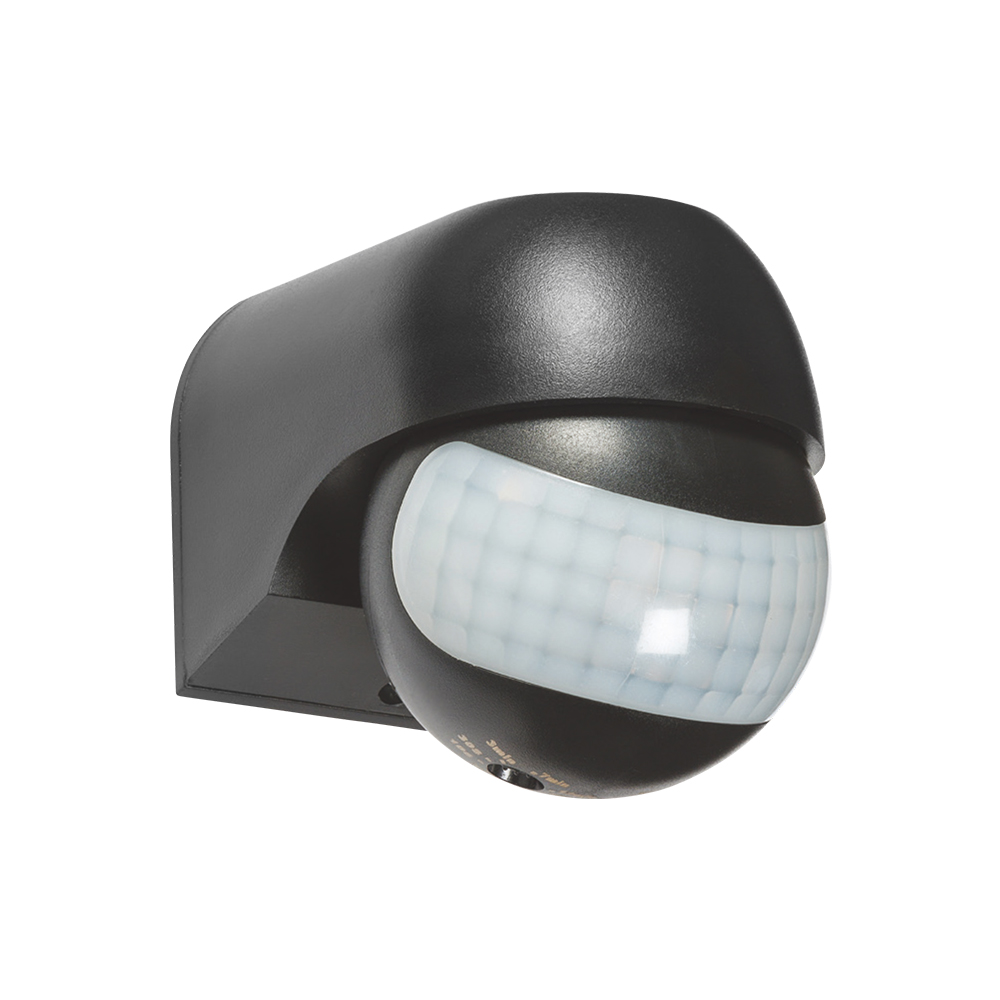LED PIR senzor gibanja IP54 črn