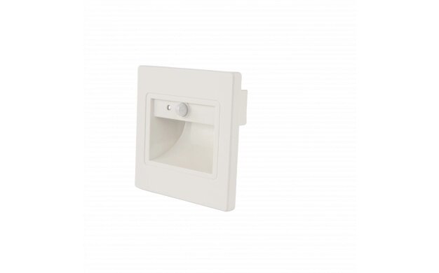 Lampă LED Trepte 1W Lumină Caldă 3000K cu Senzor PIR Alb Optonica