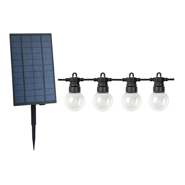 Zunanje solarne luči - prozorne - G50 10M 20kos