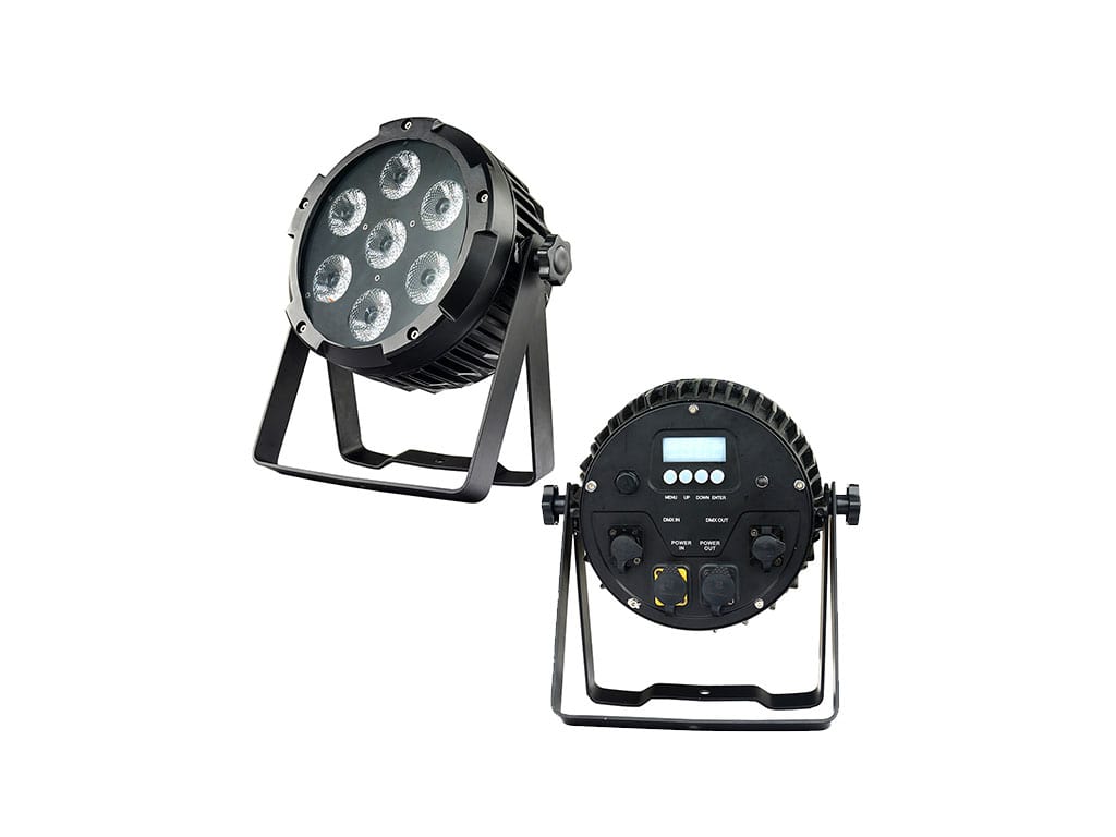 7*12W RGBWA+UV 6 v 1 LED PAR - brezžični akumulator IP54