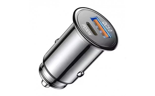 Încărcător Auto Dual USB 30W Quick Charge 18W 12V-24V Optonica