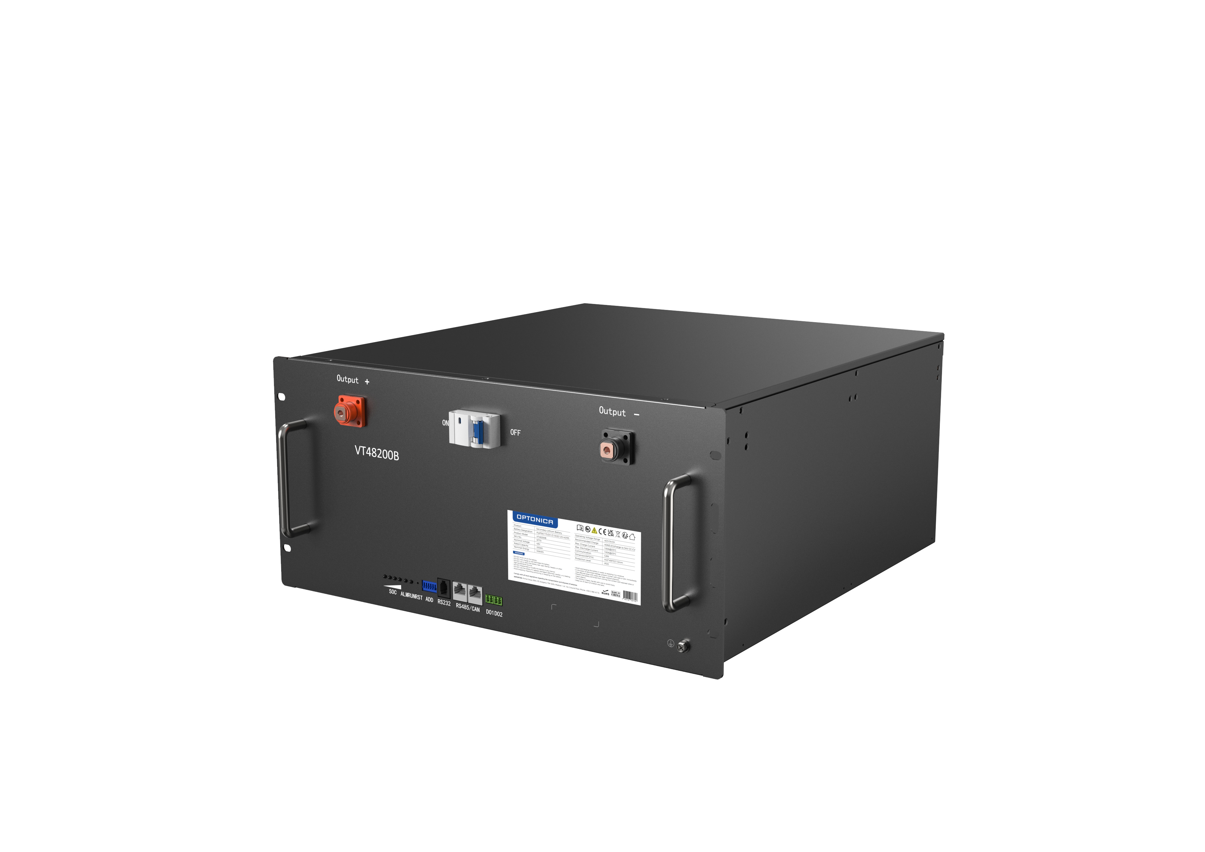 Baterie LiFePO4 48V 9.6kWh 200Ah Rack Mounting Optonica